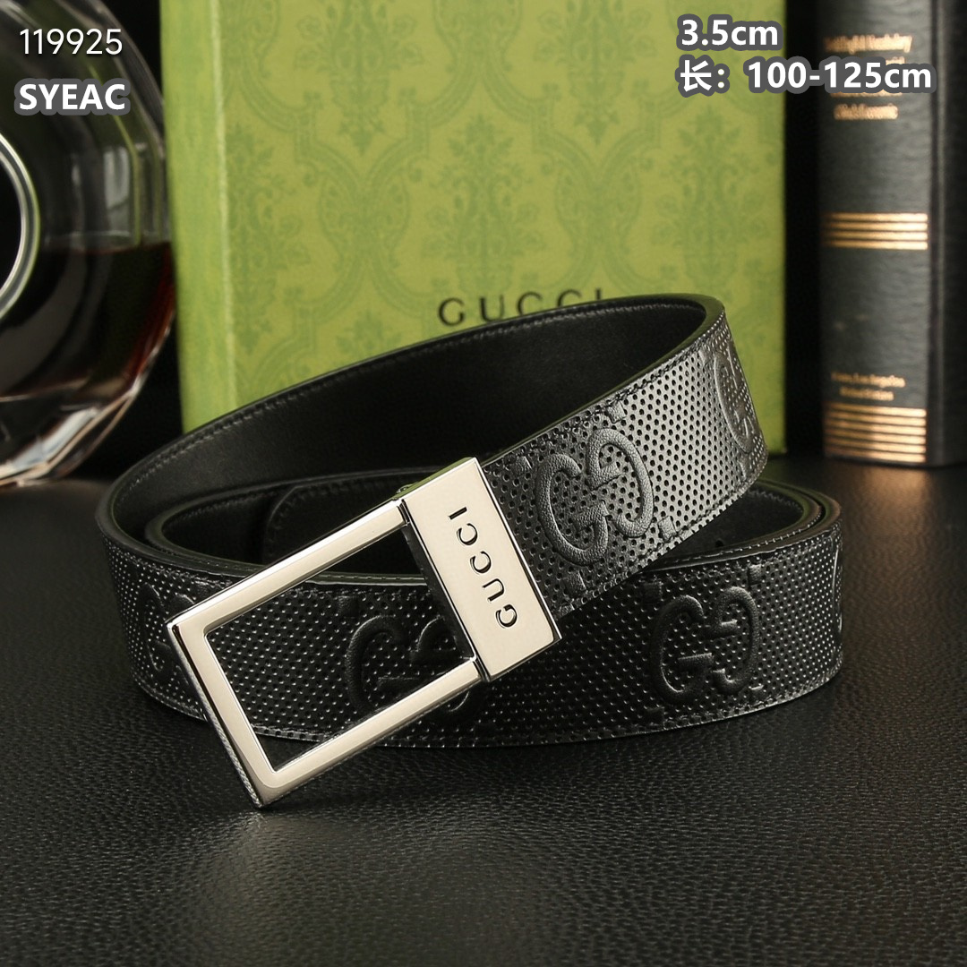 Gucci belt 35mmX100-125cm 8L06